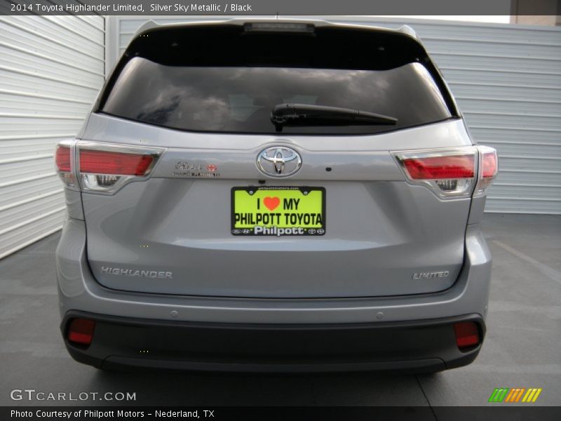 Silver Sky Metallic / Black 2014 Toyota Highlander Limited