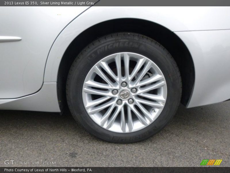 Silver Lining Metallic / Light Gray 2013 Lexus ES 350