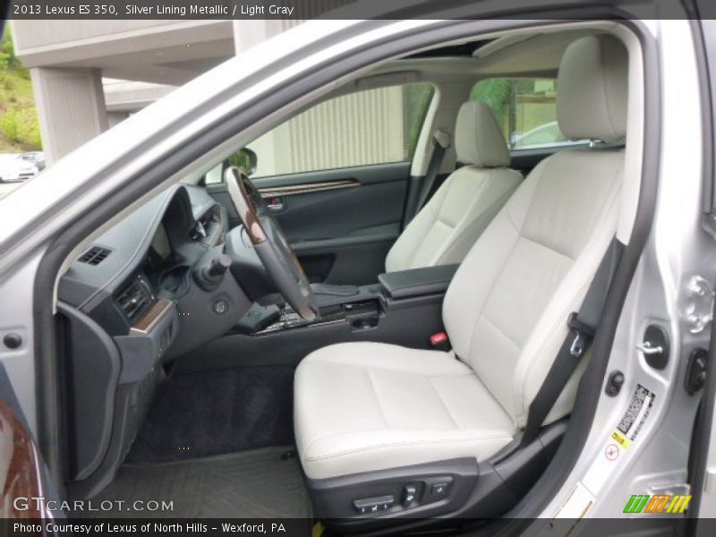 Silver Lining Metallic / Light Gray 2013 Lexus ES 350
