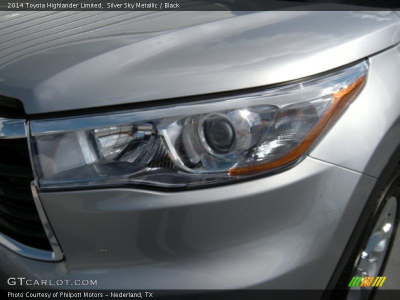 Silver Sky Metallic / Black 2014 Toyota Highlander Limited