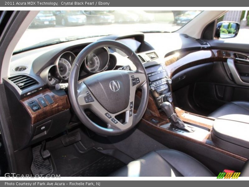 Crystal Black Pearl / Ebony 2011 Acura MDX Technology