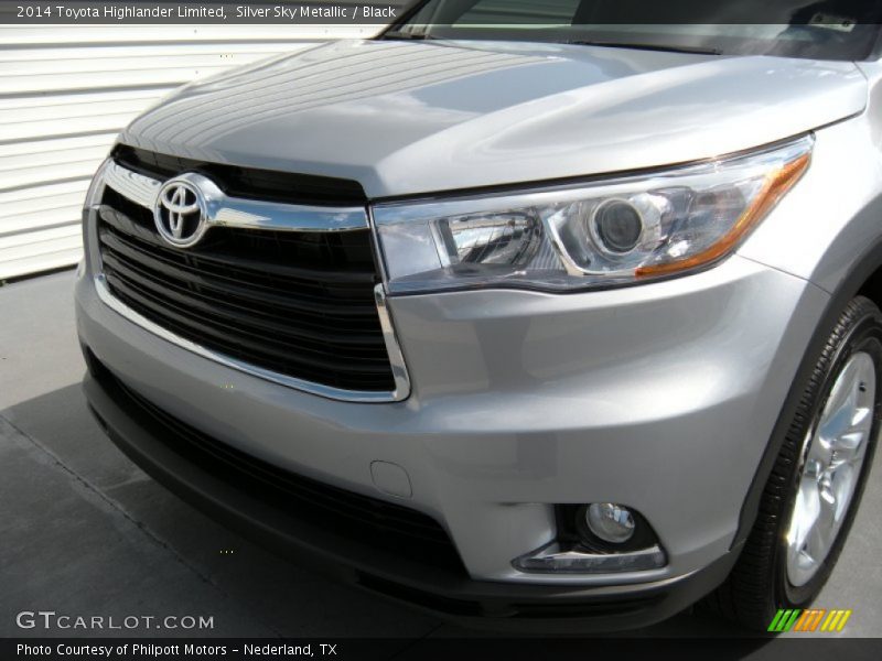 Silver Sky Metallic / Black 2014 Toyota Highlander Limited