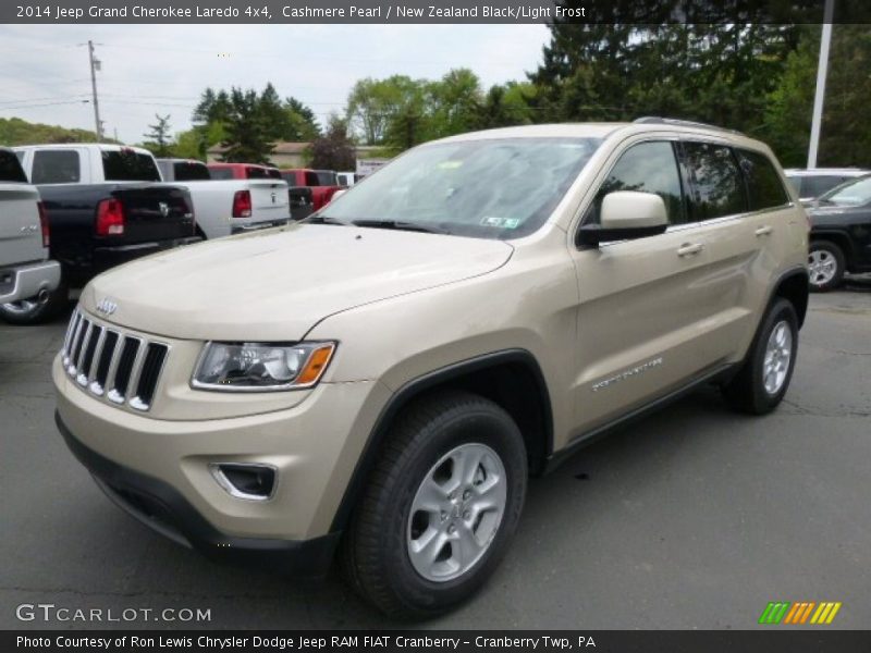 Cashmere Pearl / New Zealand Black/Light Frost 2014 Jeep Grand Cherokee Laredo 4x4