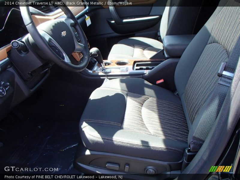 Black Granite Metallic / Ebony/Mojave 2014 Chevrolet Traverse LT AWD