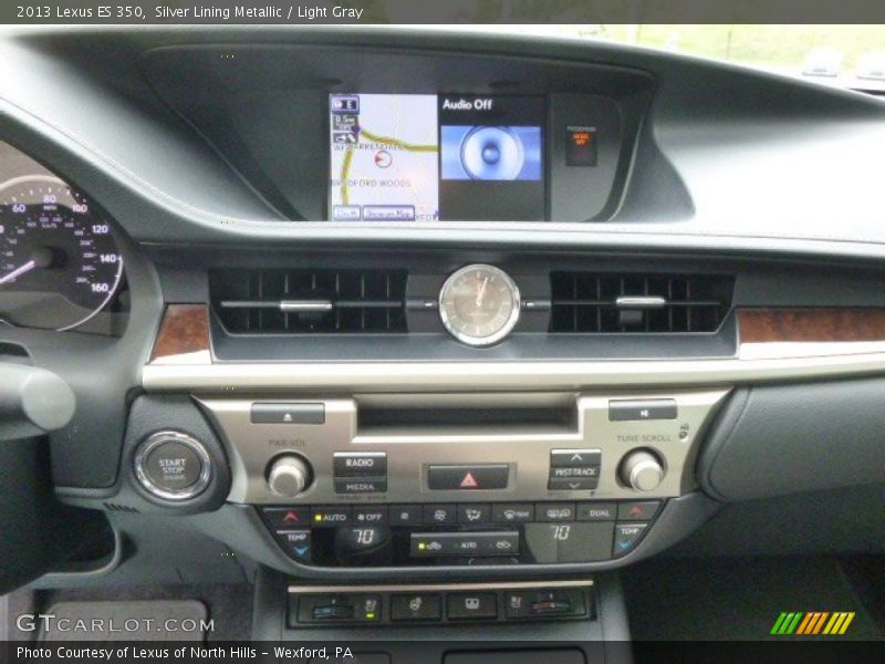 Silver Lining Metallic / Light Gray 2013 Lexus ES 350