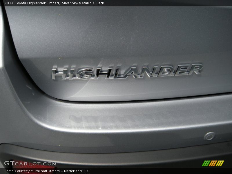 Silver Sky Metallic / Black 2014 Toyota Highlander Limited