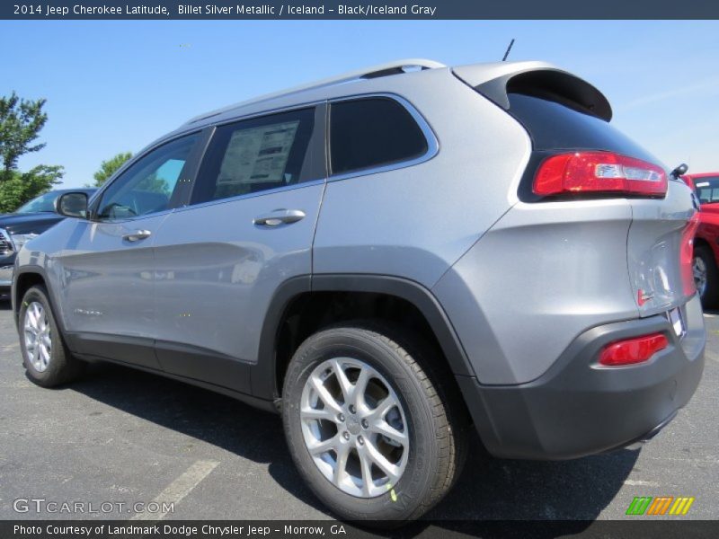 Billet Silver Metallic / Iceland - Black/Iceland Gray 2014 Jeep Cherokee Latitude