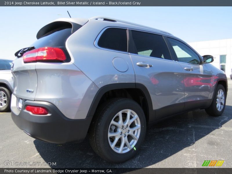 Billet Silver Metallic / Iceland - Black/Iceland Gray 2014 Jeep Cherokee Latitude
