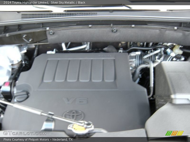Silver Sky Metallic / Black 2014 Toyota Highlander Limited