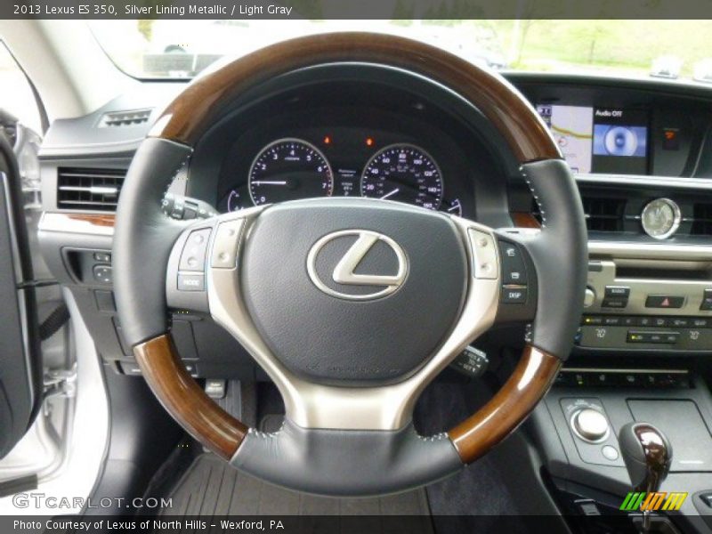 Silver Lining Metallic / Light Gray 2013 Lexus ES 350