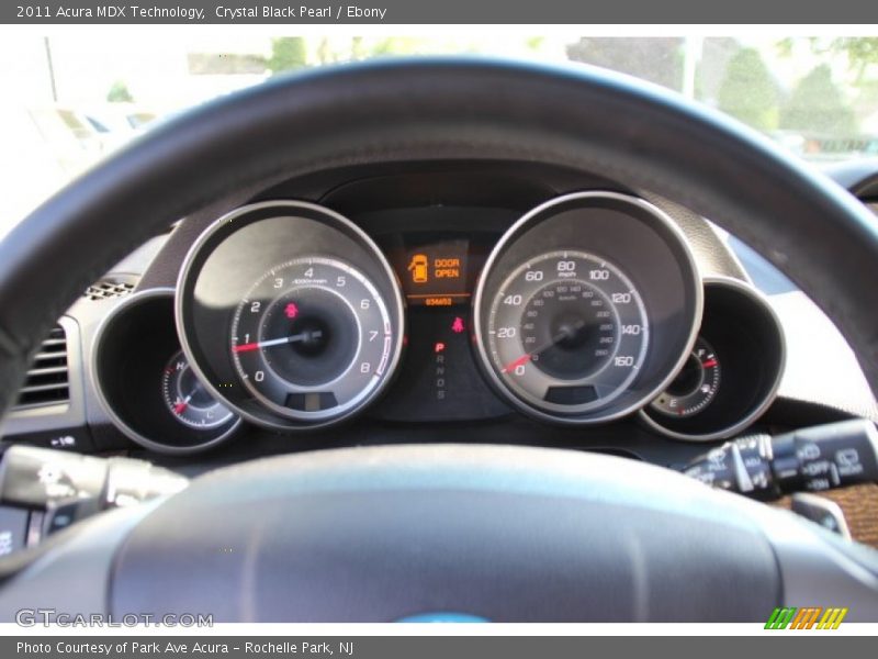 Crystal Black Pearl / Ebony 2011 Acura MDX Technology