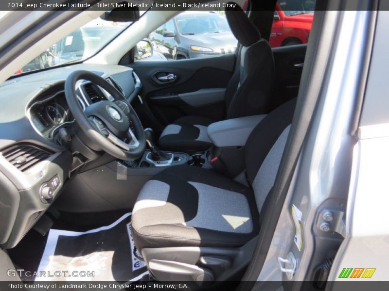 Billet Silver Metallic / Iceland - Black/Iceland Gray 2014 Jeep Cherokee Latitude