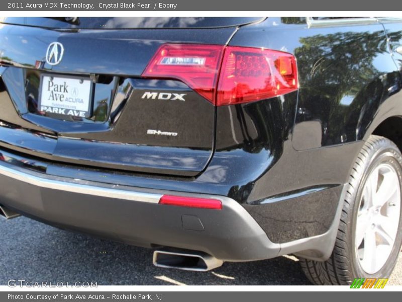 Crystal Black Pearl / Ebony 2011 Acura MDX Technology