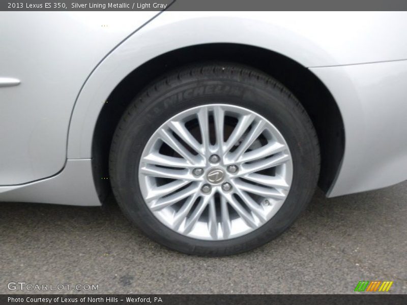 Silver Lining Metallic / Light Gray 2013 Lexus ES 350