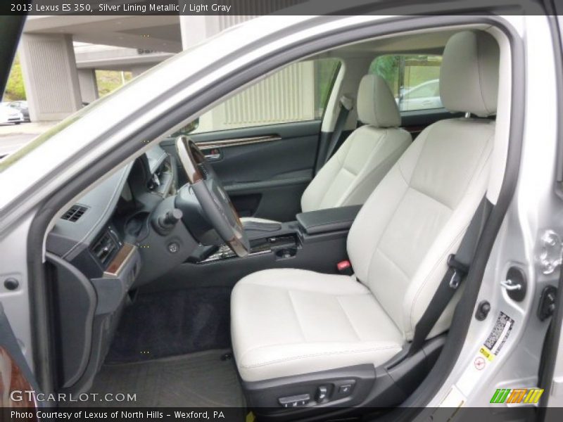 Silver Lining Metallic / Light Gray 2013 Lexus ES 350
