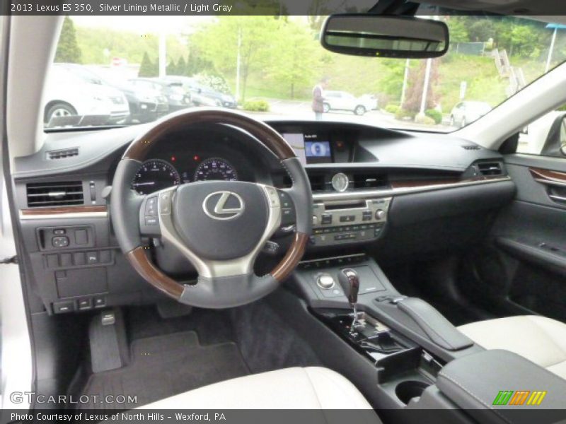 Silver Lining Metallic / Light Gray 2013 Lexus ES 350