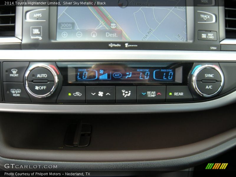 Silver Sky Metallic / Black 2014 Toyota Highlander Limited