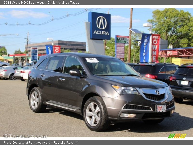 Grigio Metallic / Taupe 2011 Acura MDX Technology