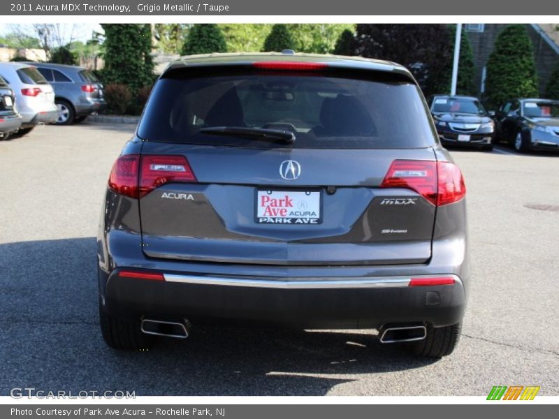 Grigio Metallic / Taupe 2011 Acura MDX Technology