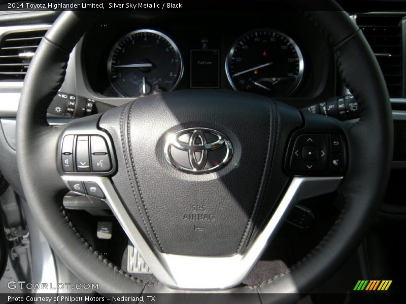 Silver Sky Metallic / Black 2014 Toyota Highlander Limited