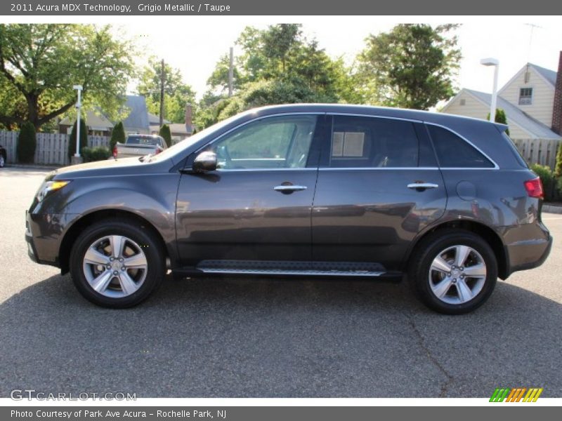 Grigio Metallic / Taupe 2011 Acura MDX Technology