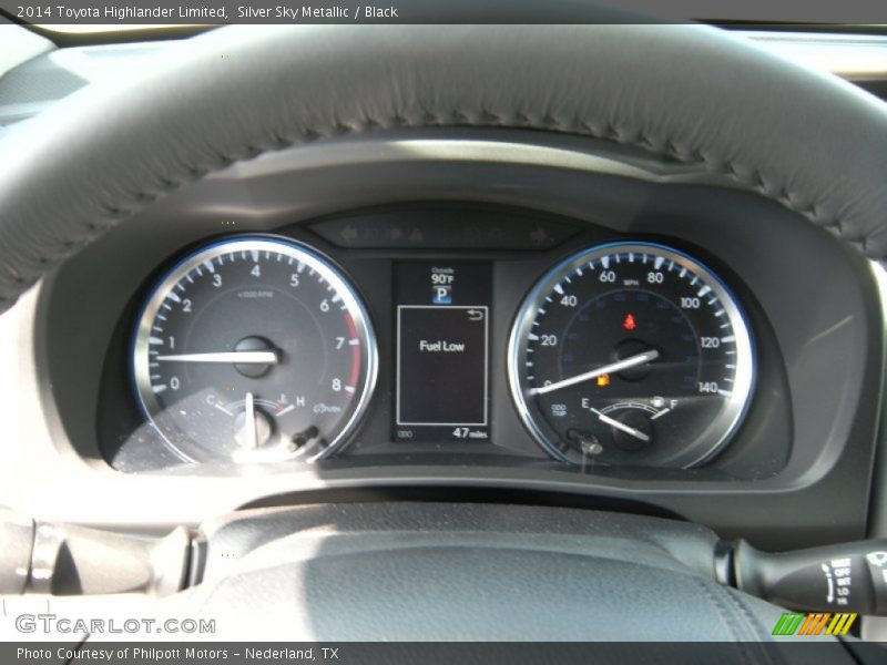Silver Sky Metallic / Black 2014 Toyota Highlander Limited