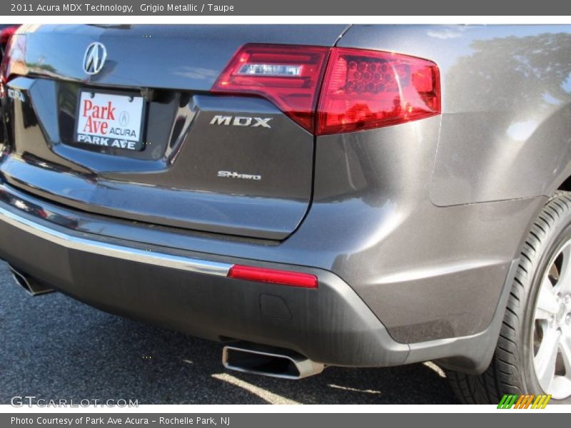 Grigio Metallic / Taupe 2011 Acura MDX Technology