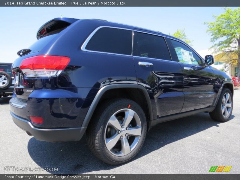True Blue Pearl / Morocco Black 2014 Jeep Grand Cherokee Limited