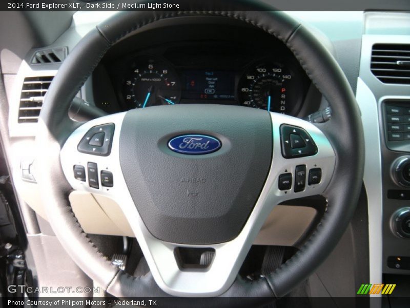 Dark Side / Medium Light Stone 2014 Ford Explorer XLT