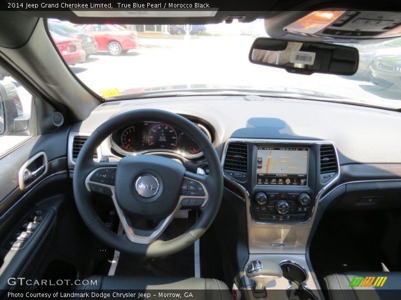 True Blue Pearl / Morocco Black 2014 Jeep Grand Cherokee Limited