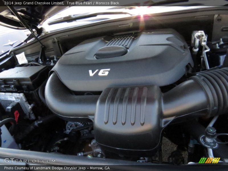 True Blue Pearl / Morocco Black 2014 Jeep Grand Cherokee Limited