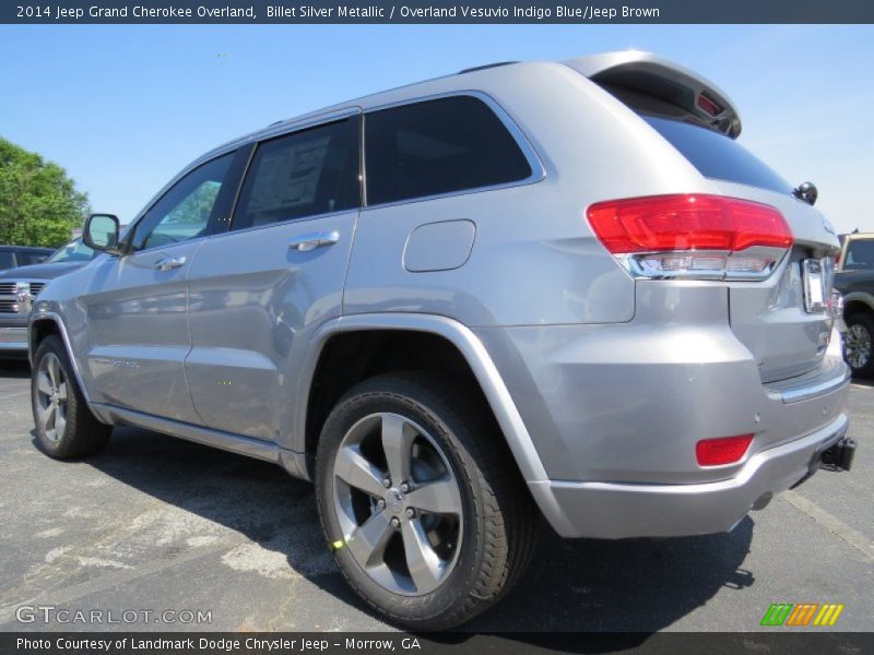 Billet Silver Metallic / Overland Vesuvio Indigo Blue/Jeep Brown 2014 Jeep Grand Cherokee Overland