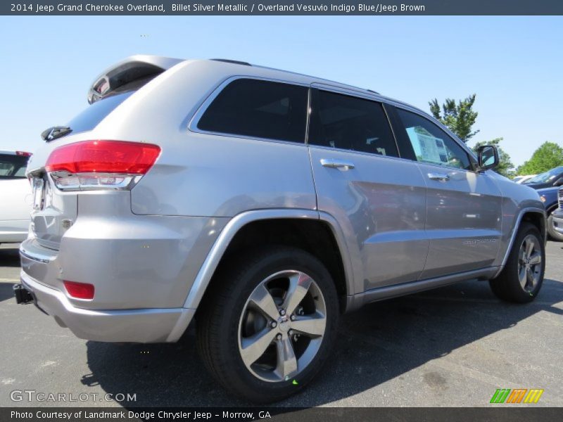 Billet Silver Metallic / Overland Vesuvio Indigo Blue/Jeep Brown 2014 Jeep Grand Cherokee Overland