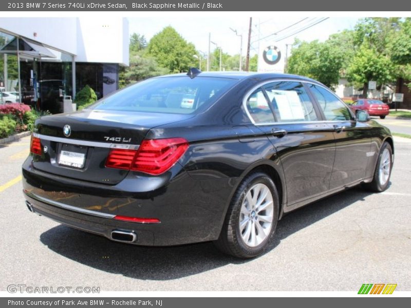 Black Sapphire Metallic / Black 2013 BMW 7 Series 740Li xDrive Sedan