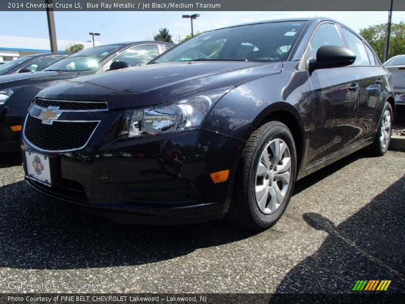Blue Ray Metallic / Jet Black/Medium Titanium 2014 Chevrolet Cruze LS