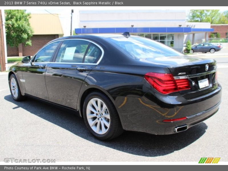 Black Sapphire Metallic / Black 2013 BMW 7 Series 740Li xDrive Sedan