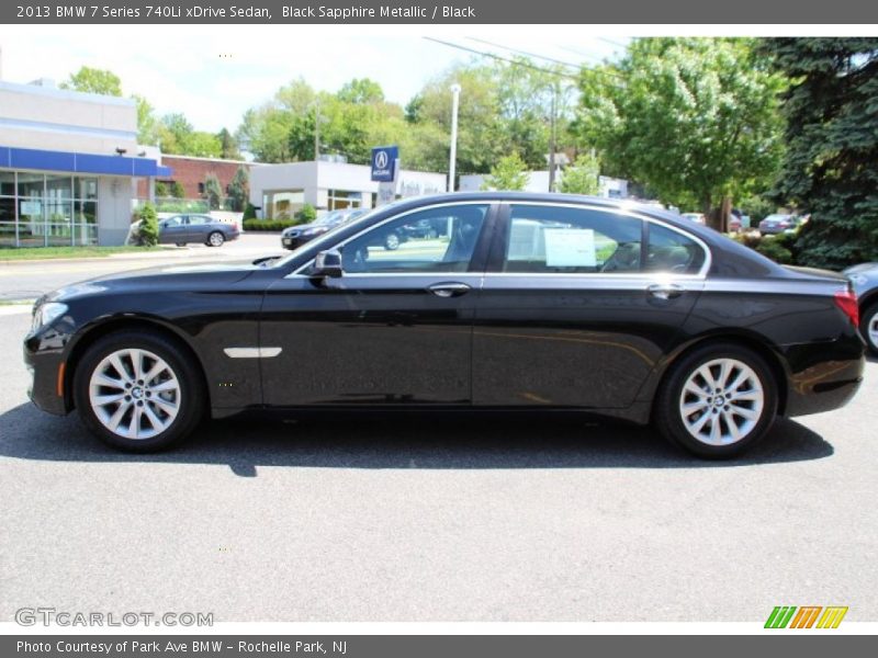 Black Sapphire Metallic / Black 2013 BMW 7 Series 740Li xDrive Sedan