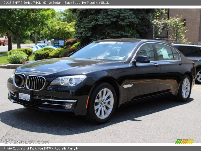 Black Sapphire Metallic / Black 2013 BMW 7 Series 740Li xDrive Sedan