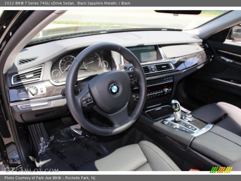 Black Sapphire Metallic / Black 2013 BMW 7 Series 740Li xDrive Sedan