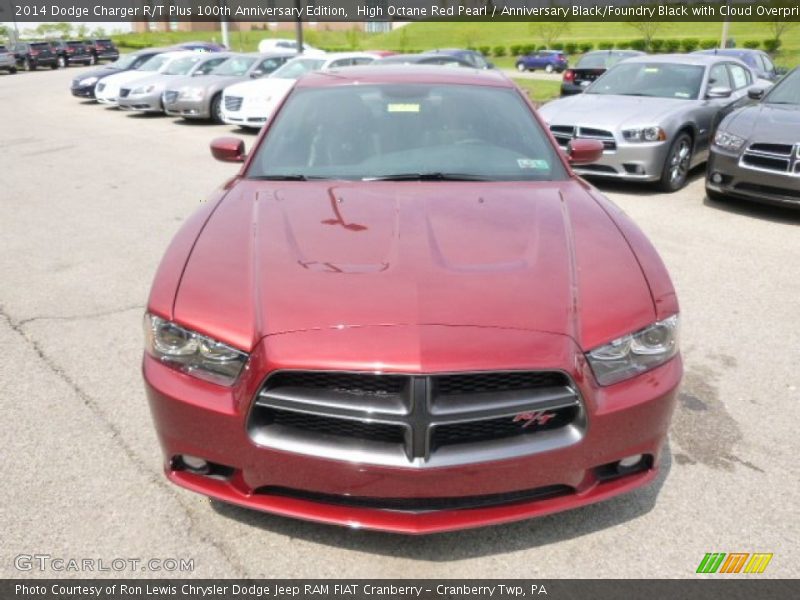 High Octane Red Pearl / Anniversary Black/Foundry Black with Cloud Overprint 2014 Dodge Charger R/T Plus 100th Anniversary Edition