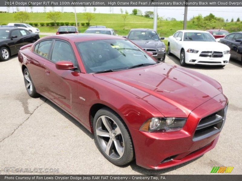 High Octane Red Pearl / Anniversary Black/Foundry Black with Cloud Overprint 2014 Dodge Charger R/T Plus 100th Anniversary Edition