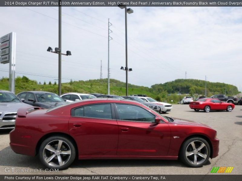 High Octane Red Pearl / Anniversary Black/Foundry Black with Cloud Overprint 2014 Dodge Charger R/T Plus 100th Anniversary Edition