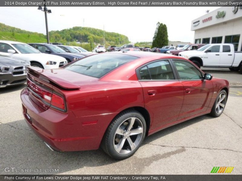 High Octane Red Pearl / Anniversary Black/Foundry Black with Cloud Overprint 2014 Dodge Charger R/T Plus 100th Anniversary Edition
