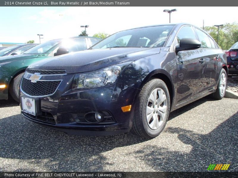 Blue Ray Metallic / Jet Black/Medium Titanium 2014 Chevrolet Cruze LS