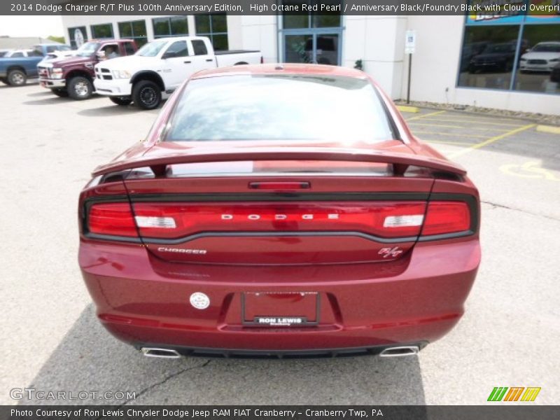 High Octane Red Pearl / Anniversary Black/Foundry Black with Cloud Overprint 2014 Dodge Charger R/T Plus 100th Anniversary Edition