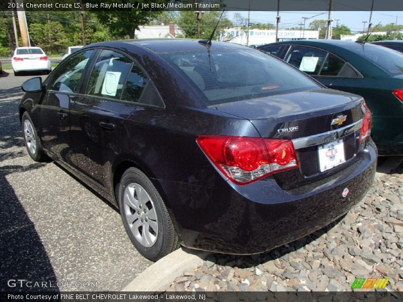 Blue Ray Metallic / Jet Black/Medium Titanium 2014 Chevrolet Cruze LS