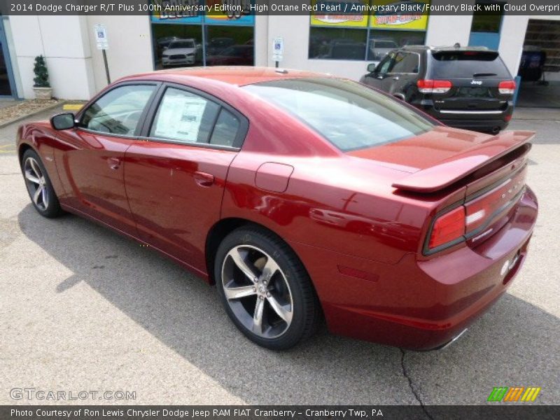 High Octane Red Pearl / Anniversary Black/Foundry Black with Cloud Overprint 2014 Dodge Charger R/T Plus 100th Anniversary Edition