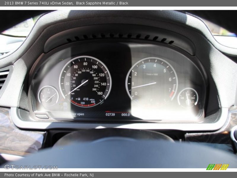Black Sapphire Metallic / Black 2013 BMW 7 Series 740Li xDrive Sedan