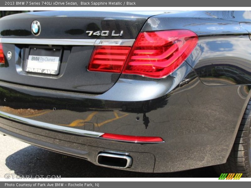 Black Sapphire Metallic / Black 2013 BMW 7 Series 740Li xDrive Sedan