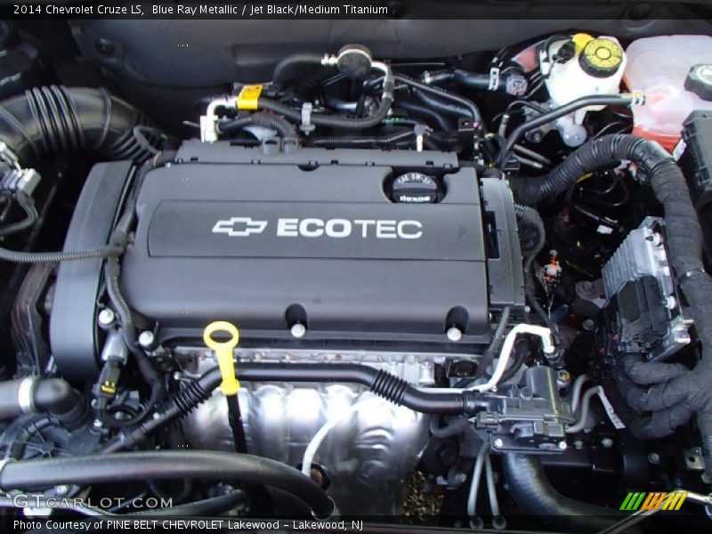 Blue Ray Metallic / Jet Black/Medium Titanium 2014 Chevrolet Cruze LS